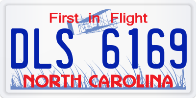 NC license plate DLS6169