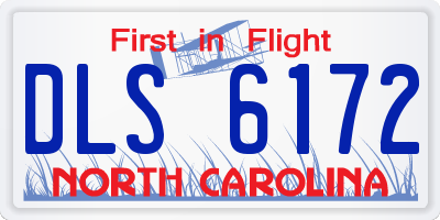 NC license plate DLS6172