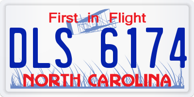 NC license plate DLS6174