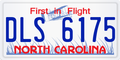 NC license plate DLS6175