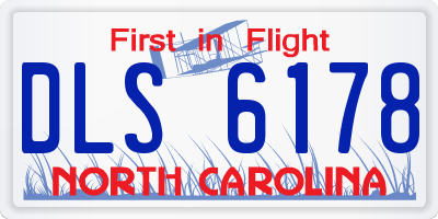 NC license plate DLS6178