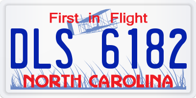 NC license plate DLS6182