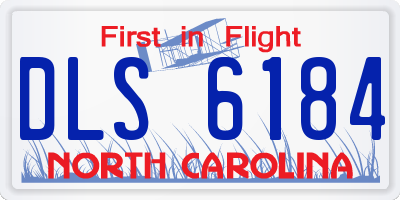 NC license plate DLS6184