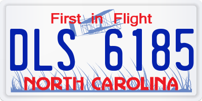 NC license plate DLS6185