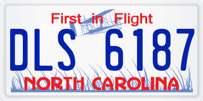 NC license plate DLS6187