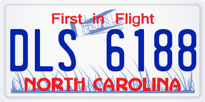 NC license plate DLS6188