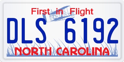 NC license plate DLS6192