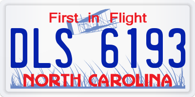 NC license plate DLS6193