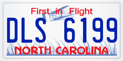 NC license plate DLS6199