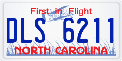 NC license plate DLS6211