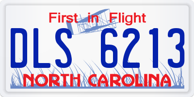 NC license plate DLS6213