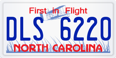 NC license plate DLS6220