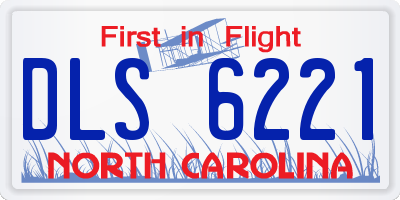 NC license plate DLS6221