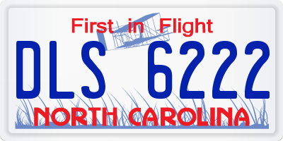 NC license plate DLS6222