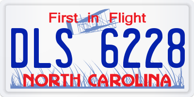 NC license plate DLS6228