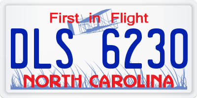 NC license plate DLS6230