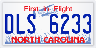NC license plate DLS6233