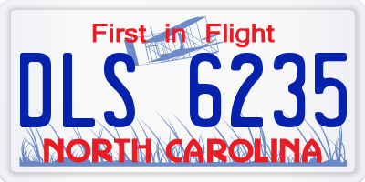 NC license plate DLS6235