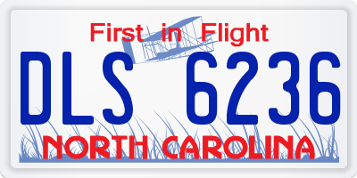 NC license plate DLS6236