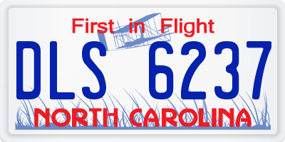 NC license plate DLS6237