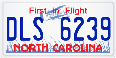 NC license plate DLS6239
