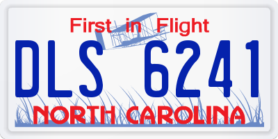 NC license plate DLS6241