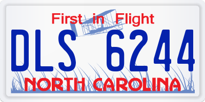 NC license plate DLS6244