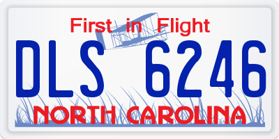 NC license plate DLS6246