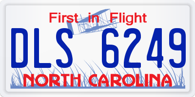 NC license plate DLS6249