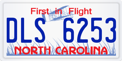 NC license plate DLS6253