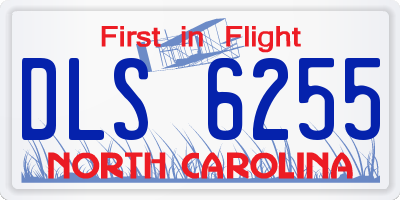 NC license plate DLS6255