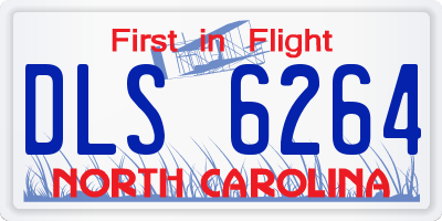 NC license plate DLS6264