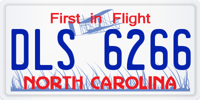 NC license plate DLS6266