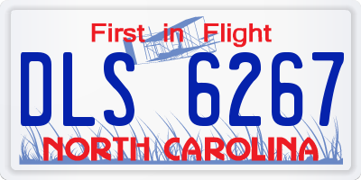 NC license plate DLS6267