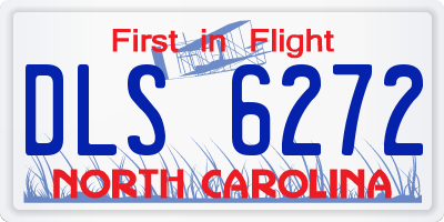 NC license plate DLS6272