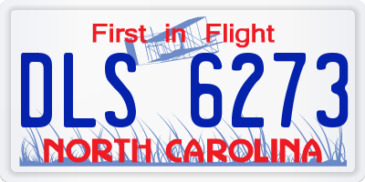 NC license plate DLS6273