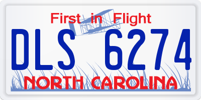 NC license plate DLS6274