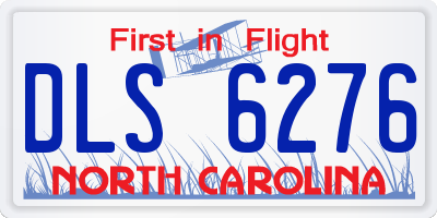 NC license plate DLS6276