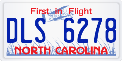 NC license plate DLS6278
