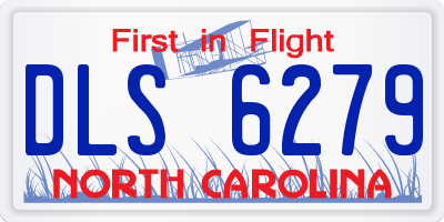 NC license plate DLS6279