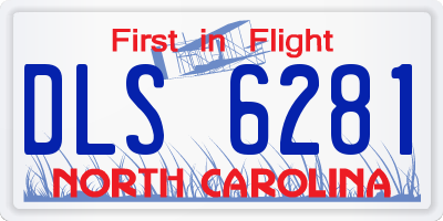 NC license plate DLS6281