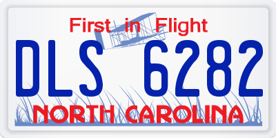 NC license plate DLS6282