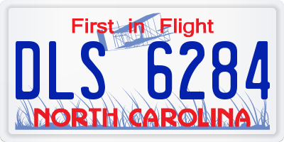 NC license plate DLS6284