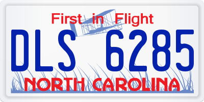 NC license plate DLS6285
