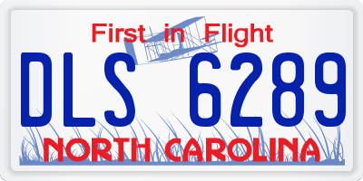 NC license plate DLS6289