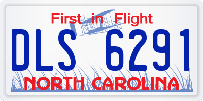NC license plate DLS6291