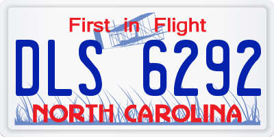 NC license plate DLS6292