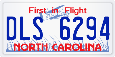 NC license plate DLS6294