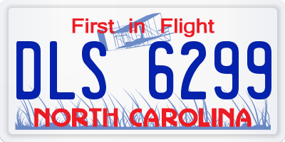 NC license plate DLS6299