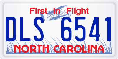 NC license plate DLS6541